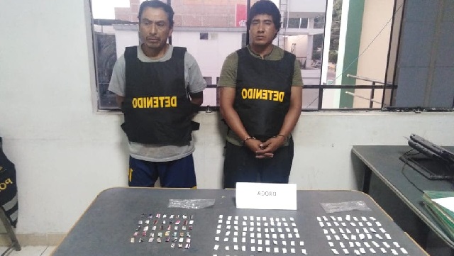 Policías atrapan a presuntos vendedores de drogas en la provincia de Casma (Áncash)