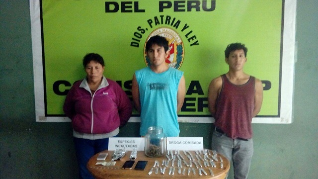 Intervienen a presuntos microcomercializadores de droga en la zona este de Chimbote