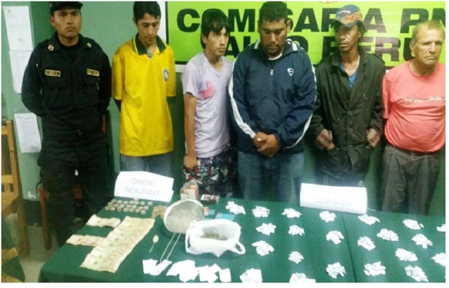 Chimbote: Intervienen a 9 sujetos por tráfico de drogas en pueblo joven San Miguel 