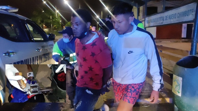 Detienen a extranjeros armados y acusados de asaltar a un joven en Nuevo Chimbote