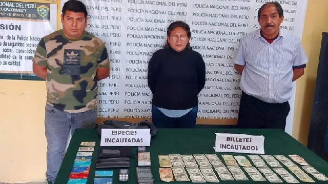 Detienen a 3 sujetos que estafan a incautos con el cuento de la “cascada” en Nuevo Chimbote