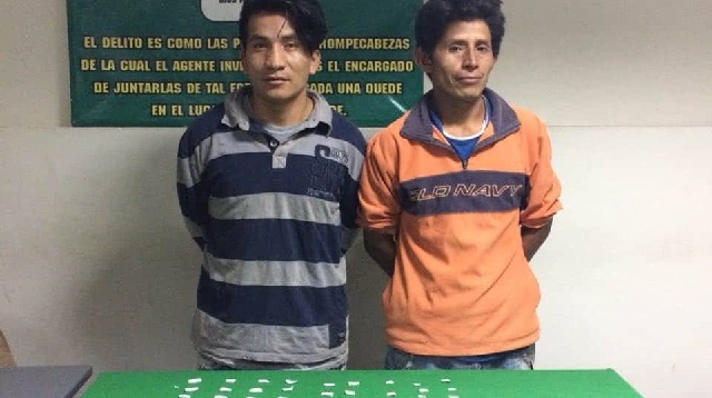 Intervienen a dos sujetos con droga en el pueblo joven Tres de Octubre en Nuevo Chimbote