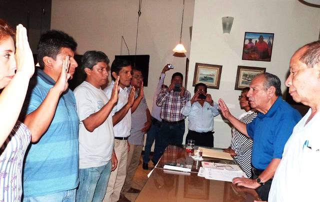 Nueva directiva de la Asociación Nacional de Periodistas, filial Chimbote