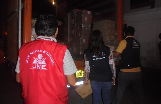  JEE del Santa fiscaliza material electoral para comicios del 5 de junio