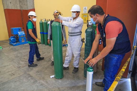 Municipio inició distribución gratuita de oxígeno medicinal para pacientes con covid-19