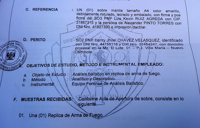 Poblador demostró que la policía de Nuevo Chimbote mintió al acusarlo de portar arma de fuego