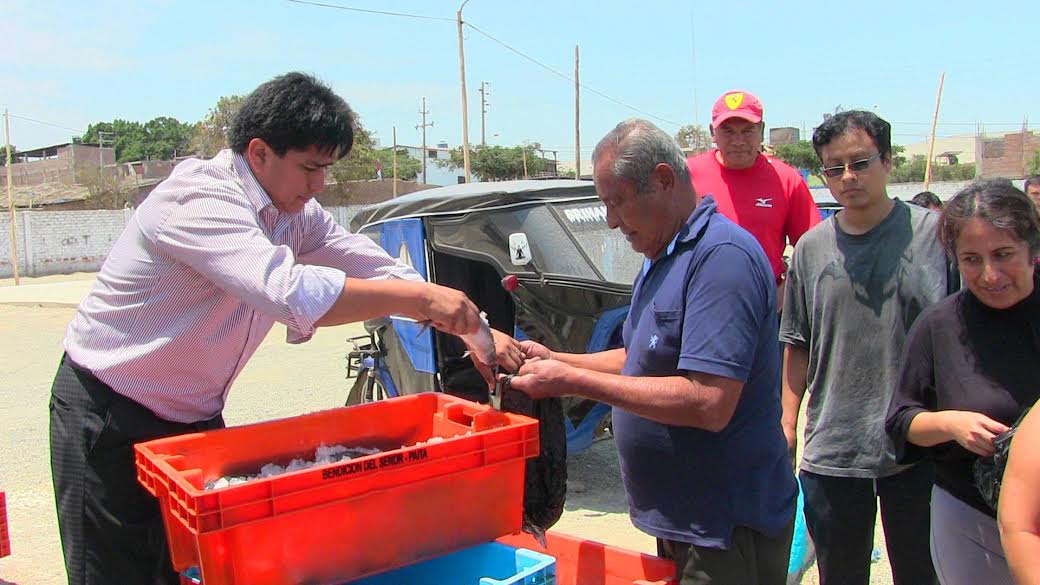 Casma: municipio y Produce distribuyen pescado a familias de escasos recursos