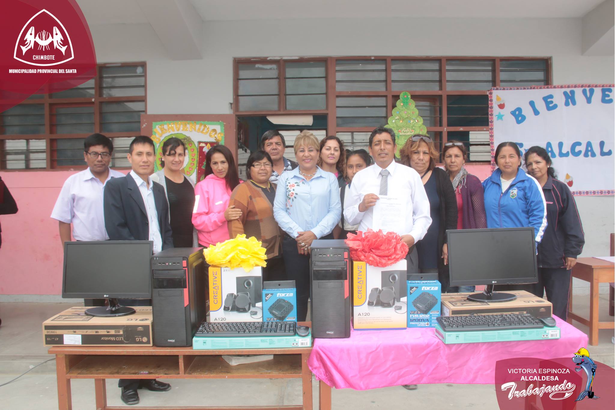 MPS donó computadoras e instrumentos musicales a tres colegios de la provincia