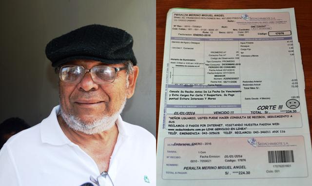 Abogado que regaló 80 mil soles a Waldo Ríos debe tres meses de agua a Sedachimbote