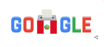 Google dedica un doodle a las Elecciones 2021 del Perú 