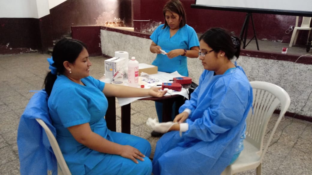 Capacitan a personal de salud de San Jacinto en dosaje de hemoglobina