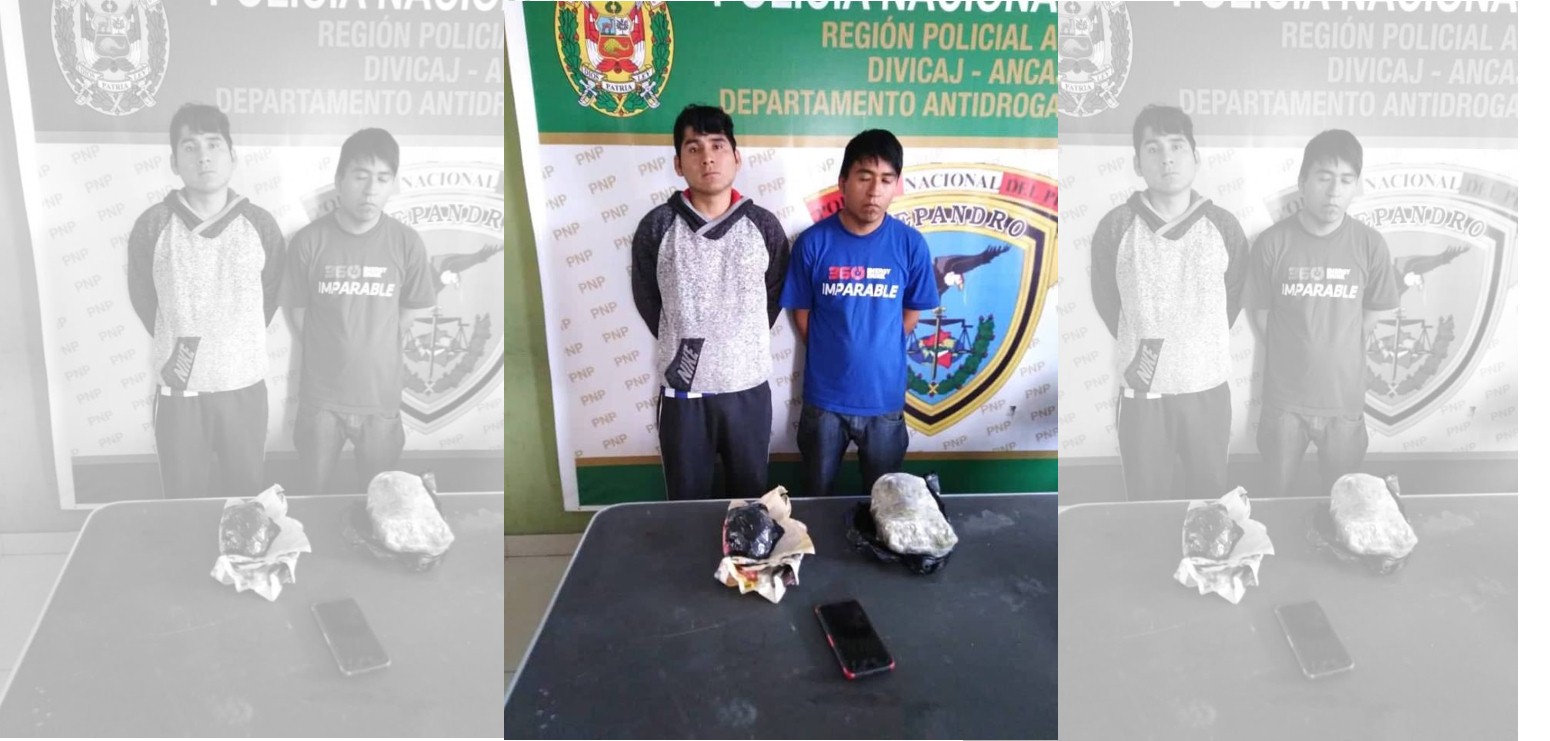 Chimbote: detienen a dos sujetos portando más de 500 gramos de marihuana