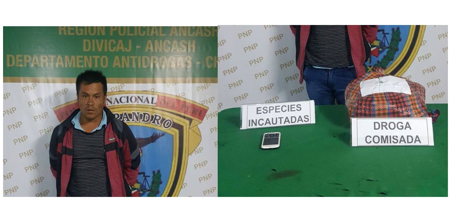 Chimbote: En Villa Sol detienen a sujeto con más de 1 kilo de marihuana 