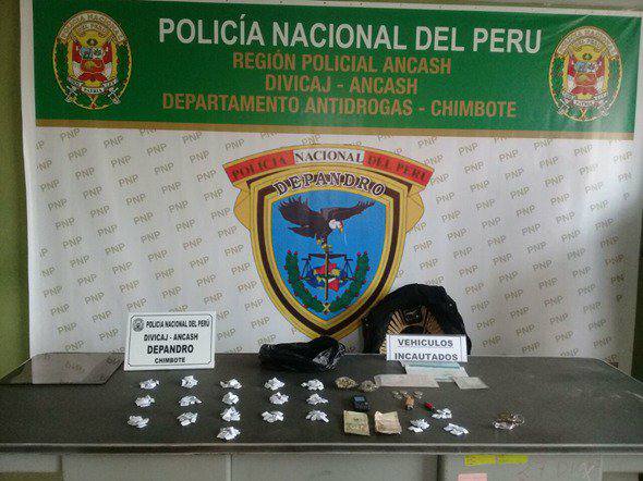 Chimbote: detienen a sujetos por microcomercialización de droga a "delivery"