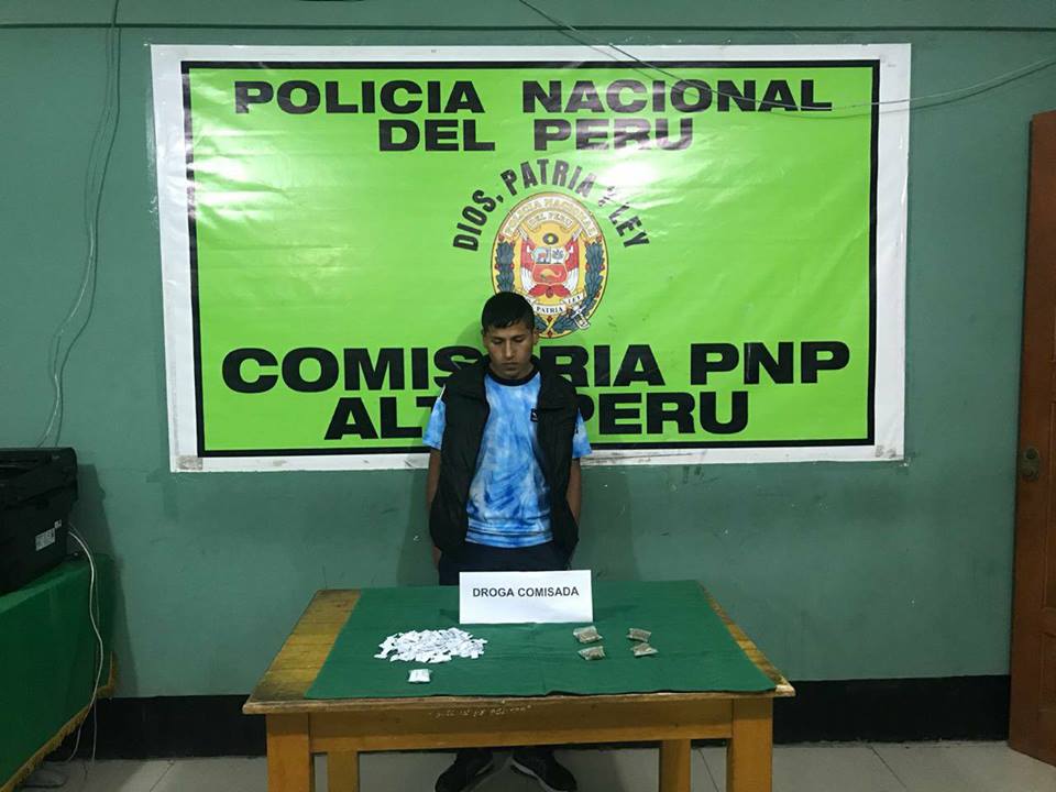 Chimbote: detienen a sujeto por vender PBC y marihuana desde local de internet