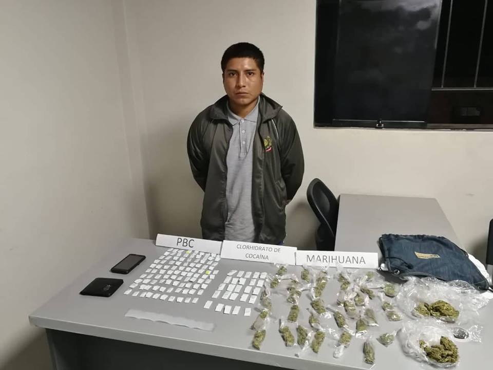 Casma: detienen a sujeto con pasta, cocaína y marihuana 