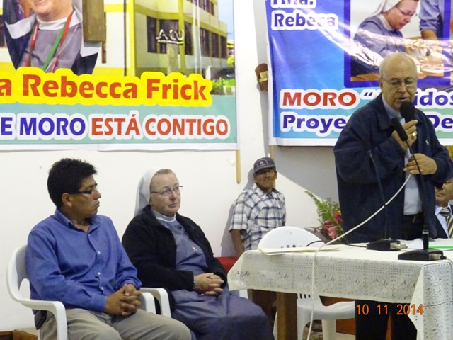 Moro: Obispo de Chimbote y población respaldan labor de hermana Rebecca Frick