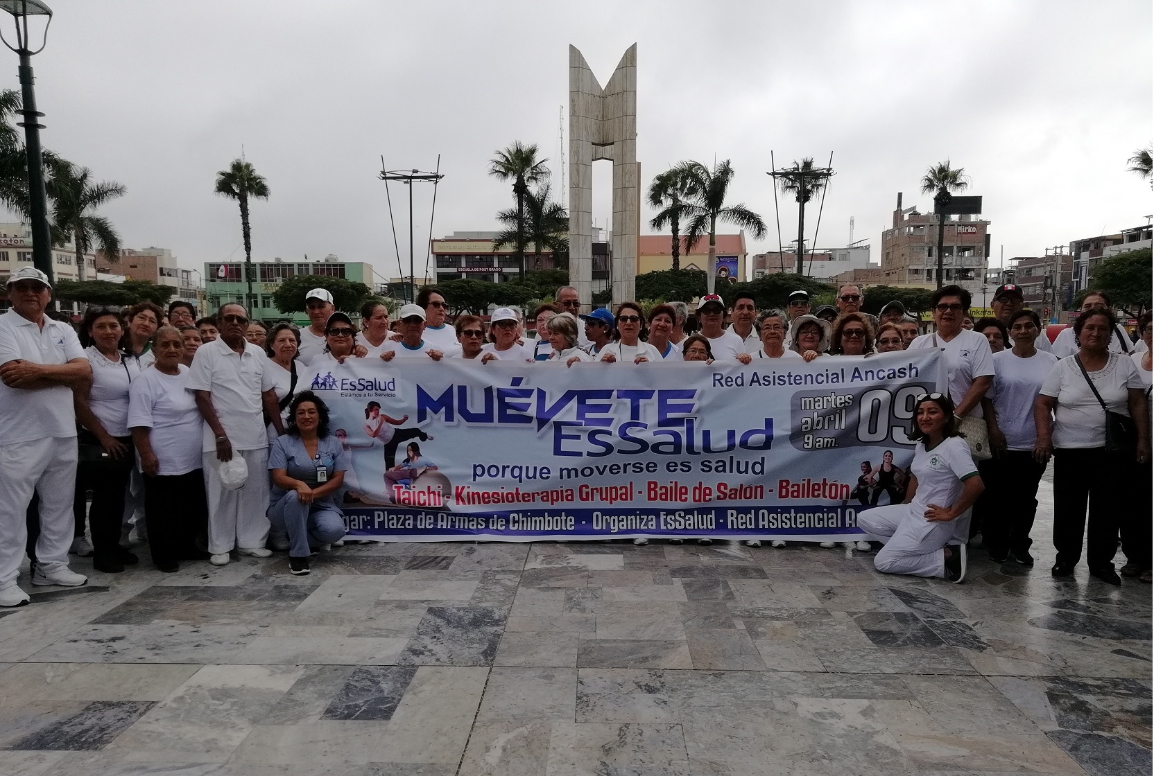 Chimbote: logran participación de medio millar de personas en jornada de actividad física
