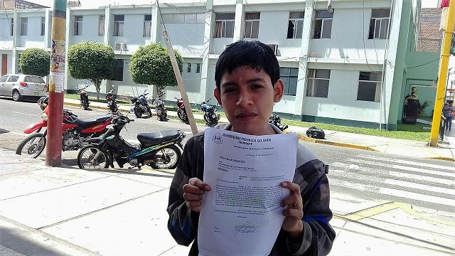 Alexander vive un verdadero drama en Rinconada, pero ninguna autoridad le extiende la mano