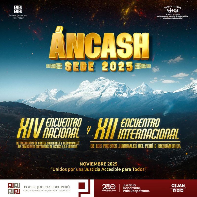 CSJAN congregará a representantes de Poderes Judiciales de Iberoamérica el año 2025 