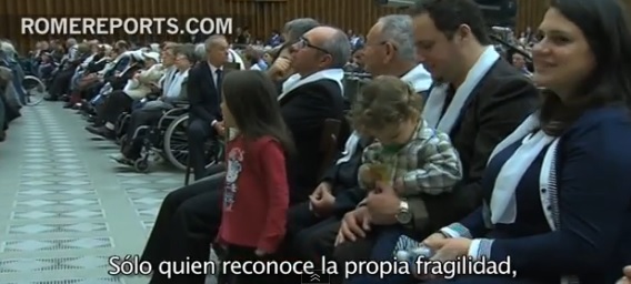 El papa se reunió con más de 6 mil discapacitados de varios países