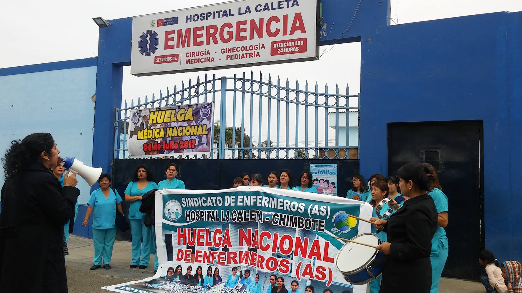 Chimbote: enfermeras de “La Caleta” reducirán personal en áreas críticas si no atienden sus pedidos