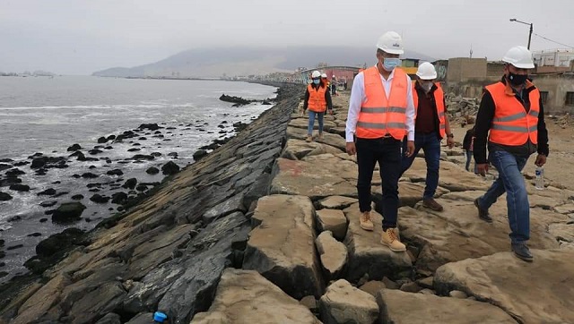 Enrocado de “Miramar” en Chimbote tiene un avance del 93% y culmina en 45 días
