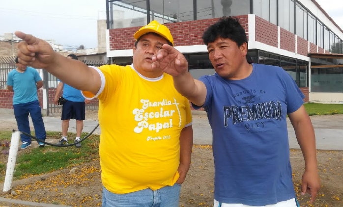 Trujillo: exitoso ensayo de la guardia escolar papal