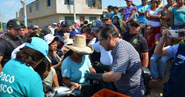 Entregan 12 toneladas de pescado en zonas con mayor índice de desnutrición