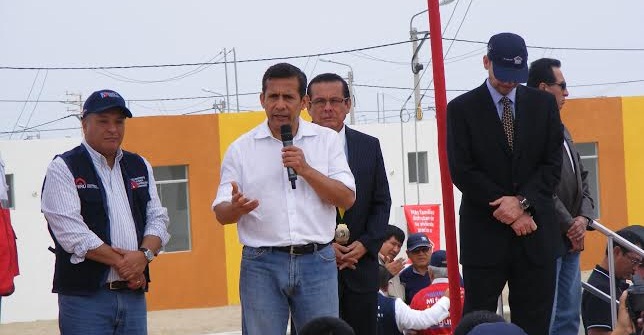    Ollanta Humala apoyará la ejecución de obras paralizadas en Áncash
