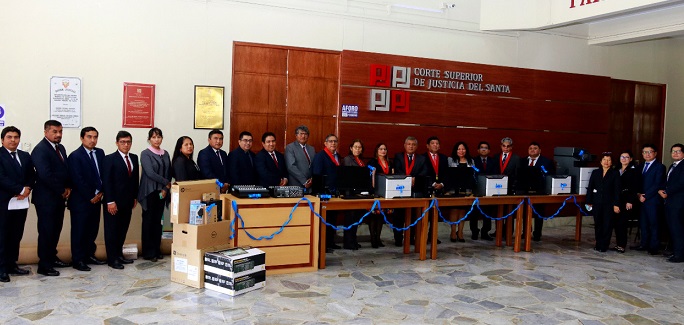 Corte del Santa adquiere equipamiento informático para Módulo de la Oralidad Civil