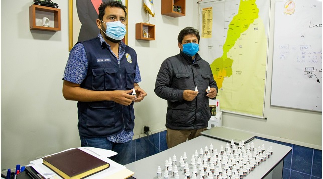 Red de Salud Pacífico Norte entrega ivermectina a distrito de Macate en la provincia del Santa