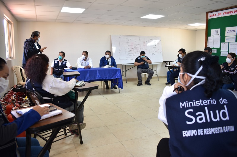 Equipo especial del Minsa supervisa ejecución de plan regional covid-19 en Áncash
