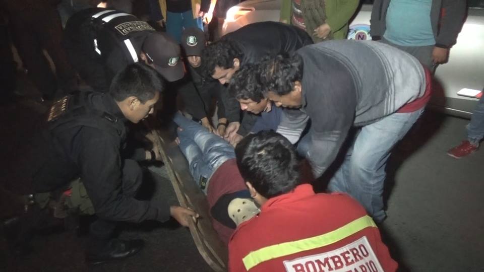 Nuevo Chimbote: joven queda gravemente herido al ser golpeado por una escalera  