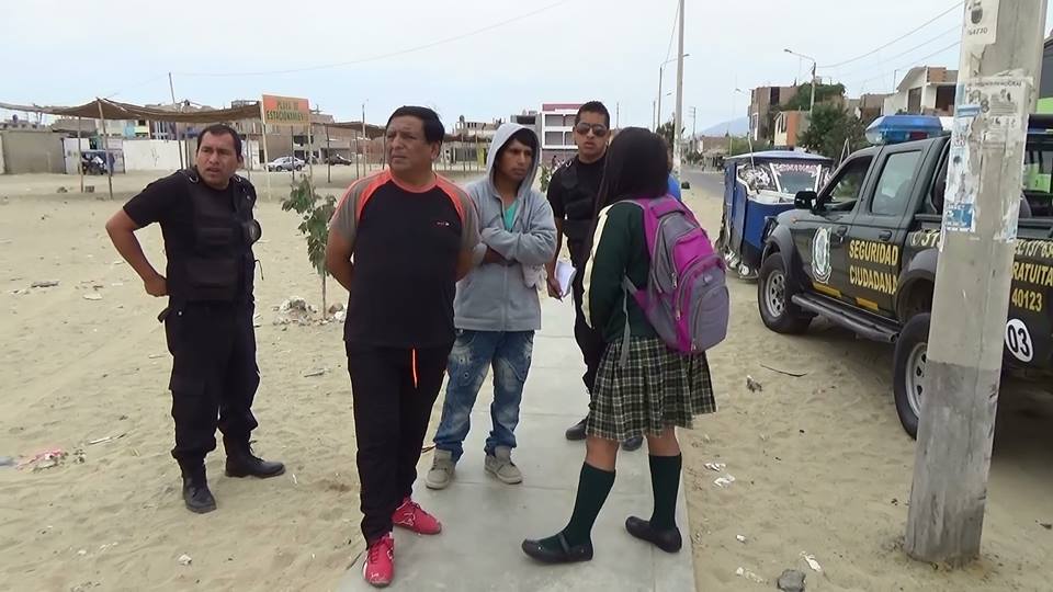 Nuevo Chimbote: intervienen a escolares que no ingresaron a su colegio