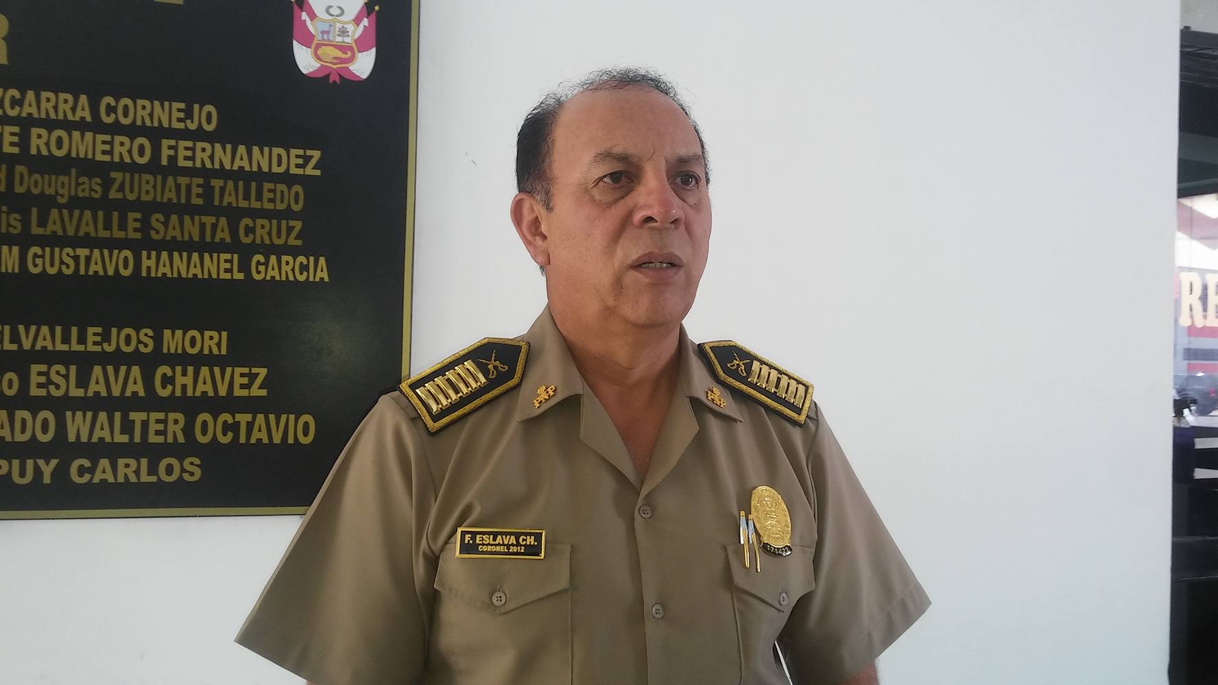 Jefe policial de Áncash lamenta accionar de suboficial que manipuló su arma en estado de ebriedad