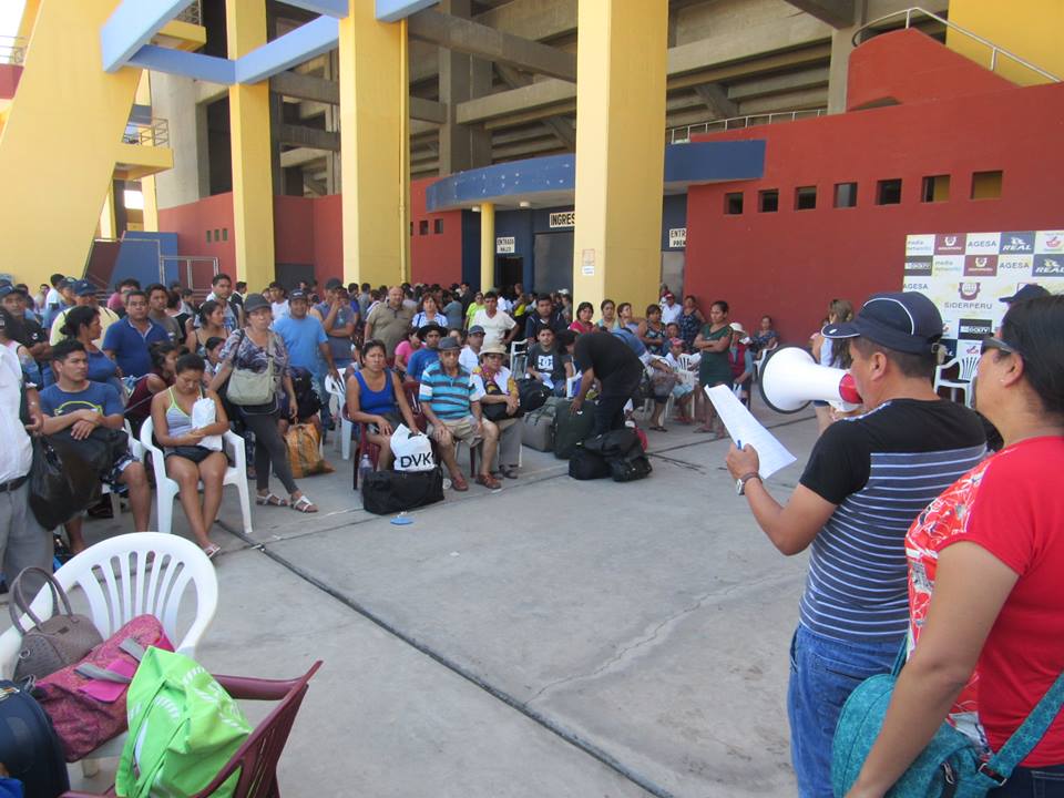 Chimbote: Unas 200 personas albergadas en el estadio necesitan ser evacuadas a Lima 