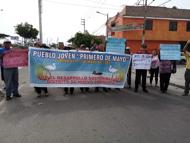 Nuevo Chimbote: vecinos de “Primero de mayo” exigen instalación de semáforo y mejora de señalización en su zona