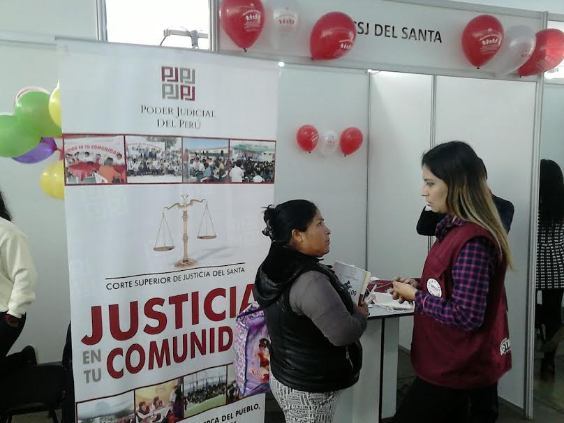 Corte del Santa participó en “ExpoJusticia” organizada por la Corte Suprema