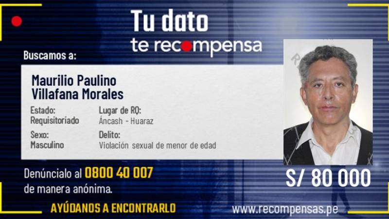 Áncash: capturan a prófugo exsacerdote sentenciado a cadena perpetua por abusar de menor en Recuay