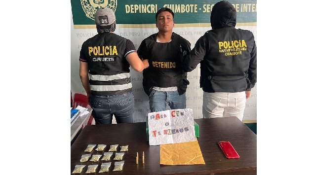 Cae delincuente que extorsionaba a empresarios de Nuevo Chimbote