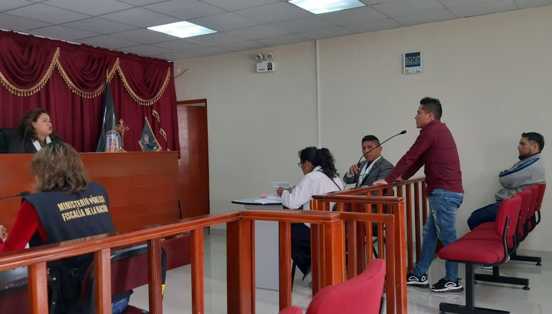 Ordenan 9 meses de prisión preventiva para dos presuntos extorsionadores huarmeyanos  