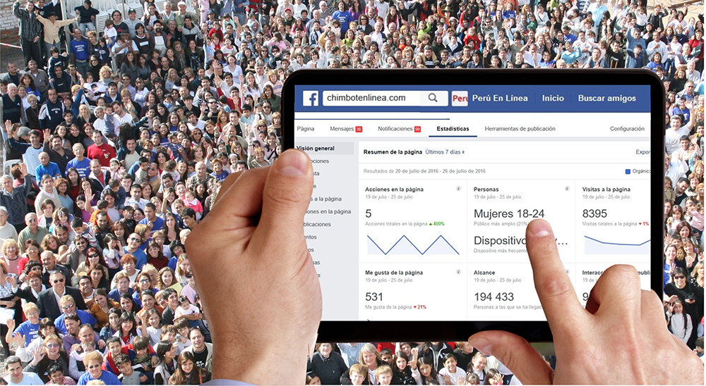 Cuenta de Facebook de Chimbote en Línea alcanzó a 223 815 personas en 7 días