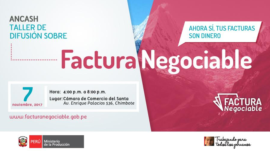 Taller gratuito “Factura Negociable" ofrece Produce en Chimbote