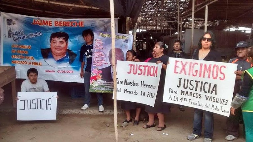 Familiares de comerciantes fallecidos en accidente exigen justicia al Ministerio Público 