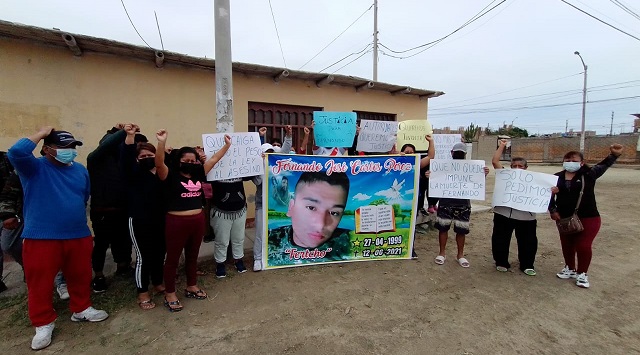 Nuevo Chimbote: familiares de joven padre asesinado exigen máxima pena contra Mondragón