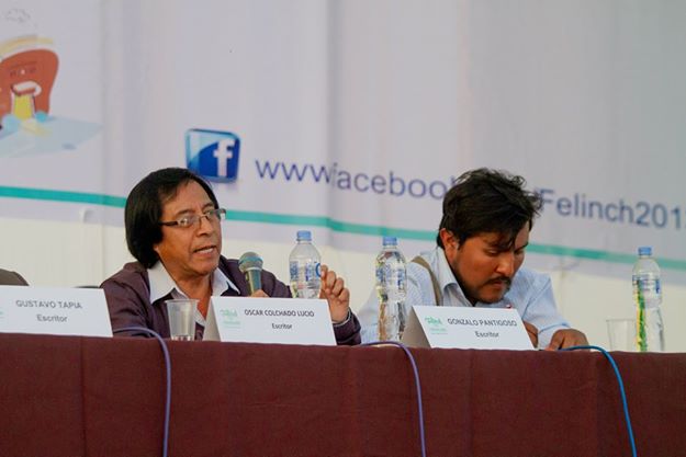 Escritores locales en la Feria de Libro de Nuevo Chimbote 2014