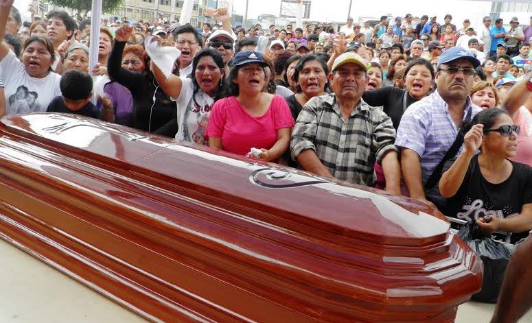 Chimbote exige justicia para Nolasco en Poder Judicial, Fiscalía, MPS y Policía Nacional 
