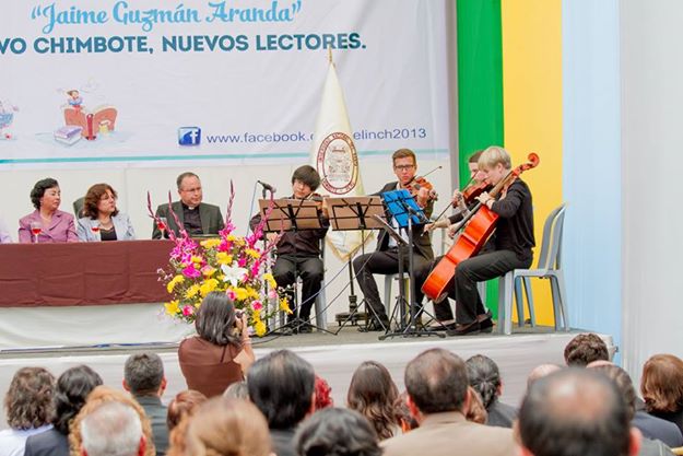 Aseguran espectáculos musicales en la Feria del Libro de Nuevo Chimbote 