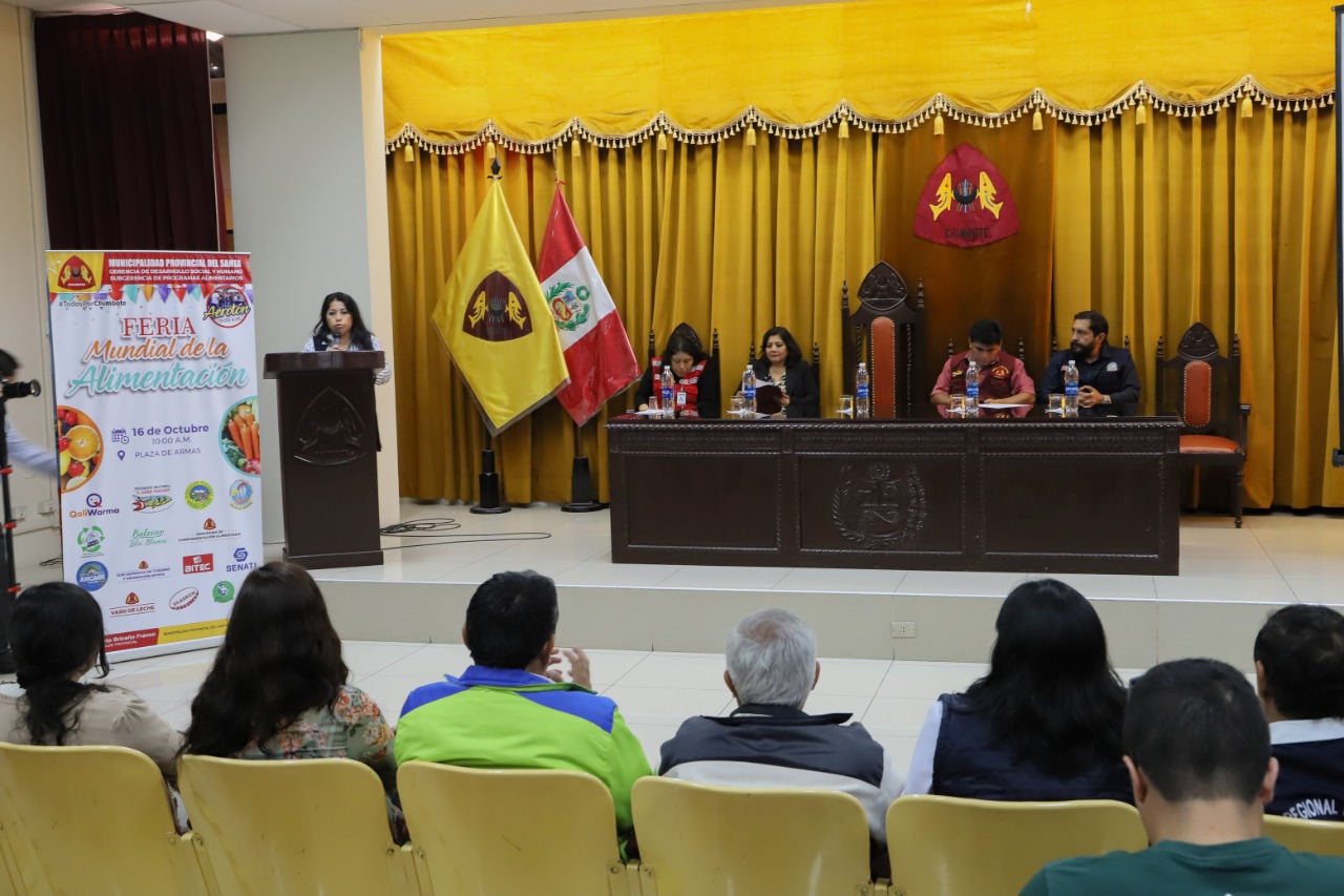 Chimbote: autoridades e instituciones se unen para realizar Feria Mundial de la Alimentación